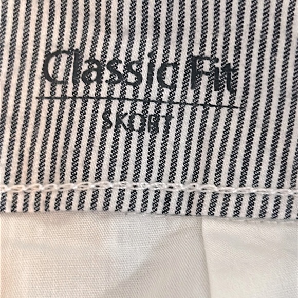 NWT Croft & Barrow Mid Rise Seer Sucker Women's Skort Size 16W - Picture 6 of 9